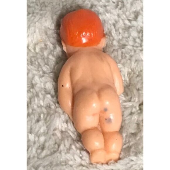 Vintage Marx Dollhouse Family Rubber Mom Dad Child Baby Bendable Poseable 2"- 5" - Picture 12 of 16